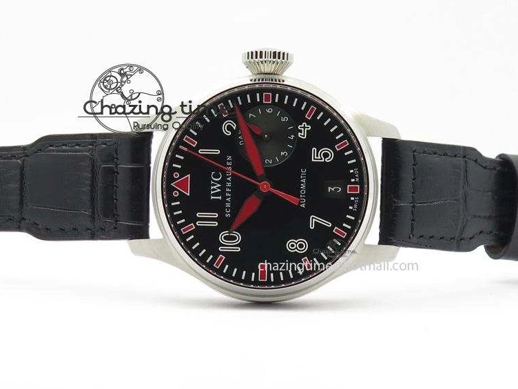 MIROTIME 0509 RelaxedFit Big Pilot Real PR IW500435 “Muhammad Ali” ZF Best Edition On Black Leather Strap A 7295